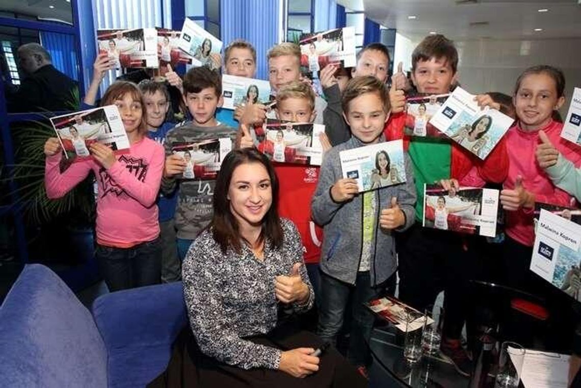 Malwina Kopron spotkała się z uczniami w Azotach