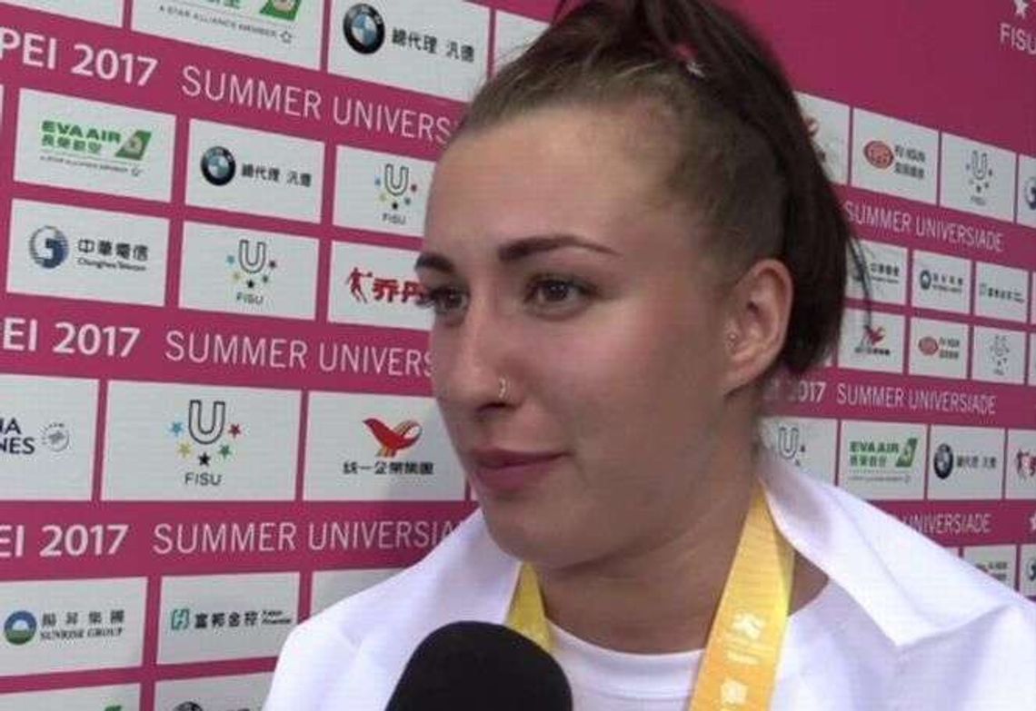 Malwina Kopron z AZS UMCS ze złotem Uniwersjady w Tajpej (wideo)