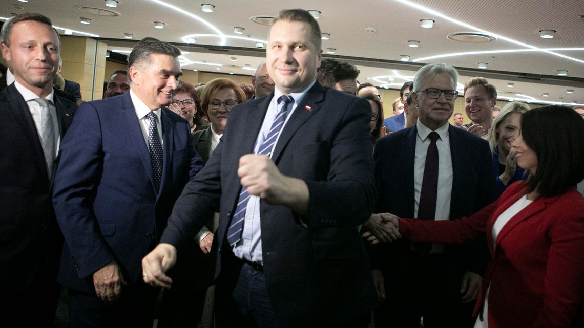 "Mamy hattrick!" Wielka radość w lubelskim sztabie PiS po ogłoszeniu wyników wyborów