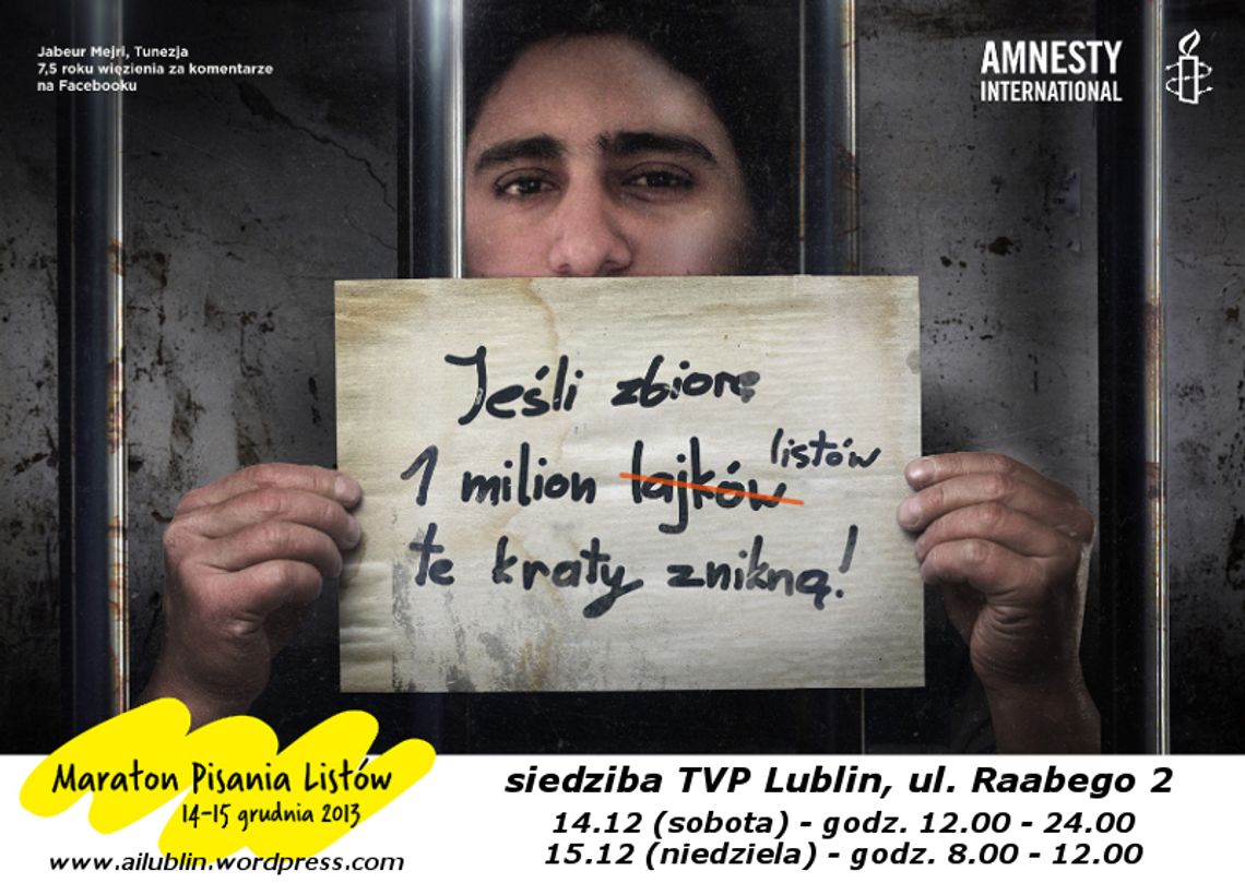 Maraton Pisania Listów Amnesty International
