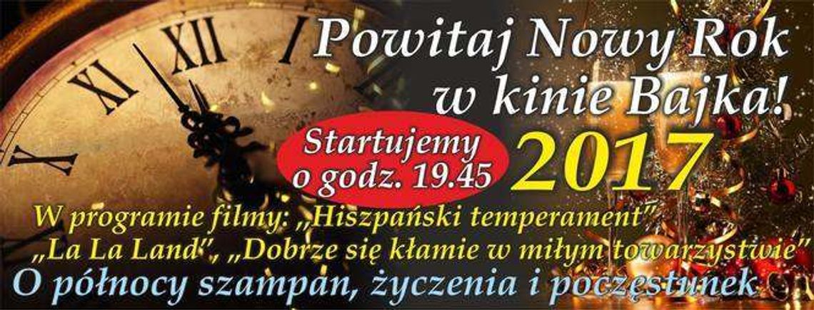 Maraton Sylwestrowy w Kinie Bajka