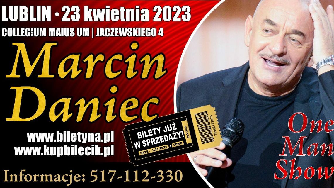 Marcin Daniec rozbawi lubelską publiczność. Termin, ceny biletów
