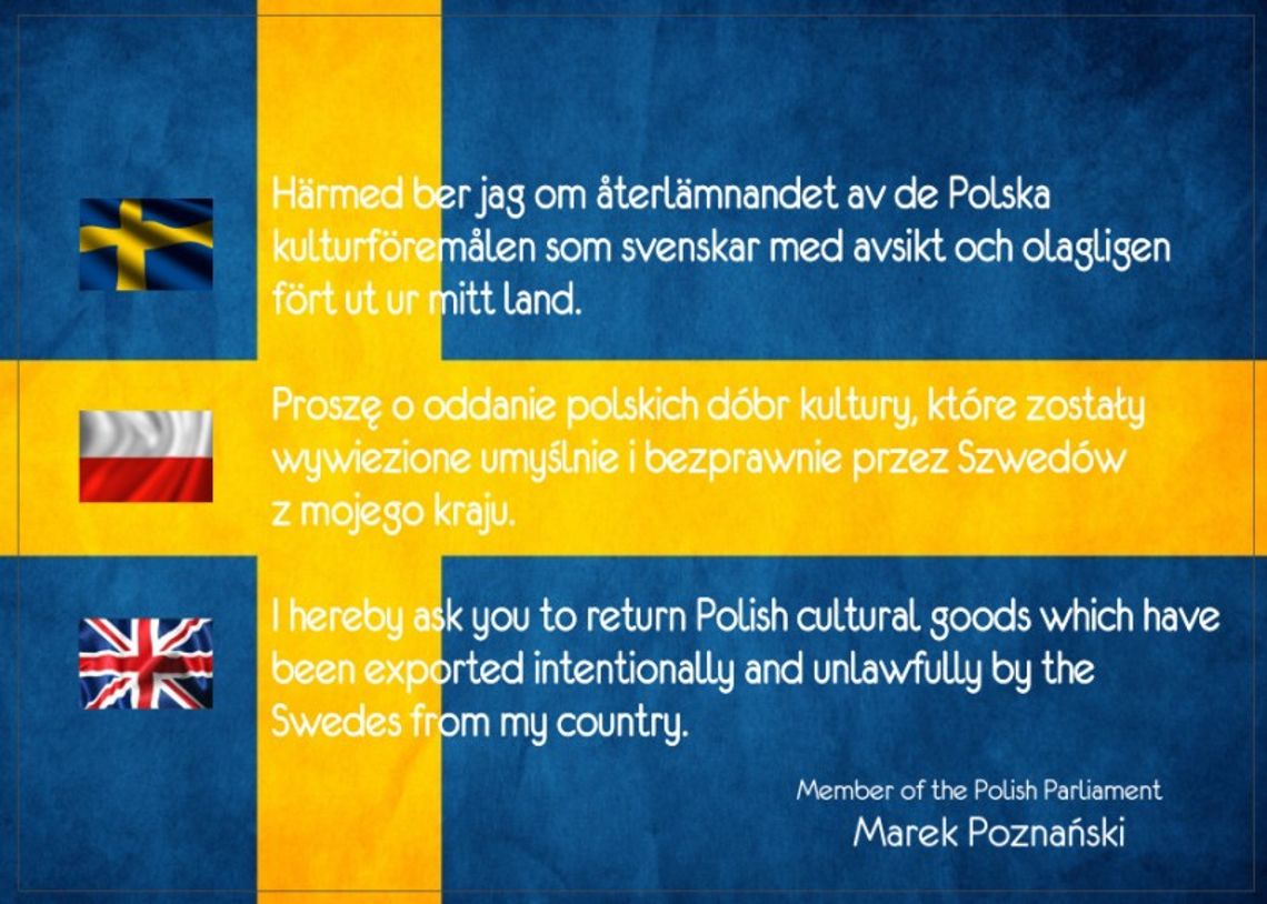 Marek Poznański wysyła pocztówki do Szwedów. Już są gotowe