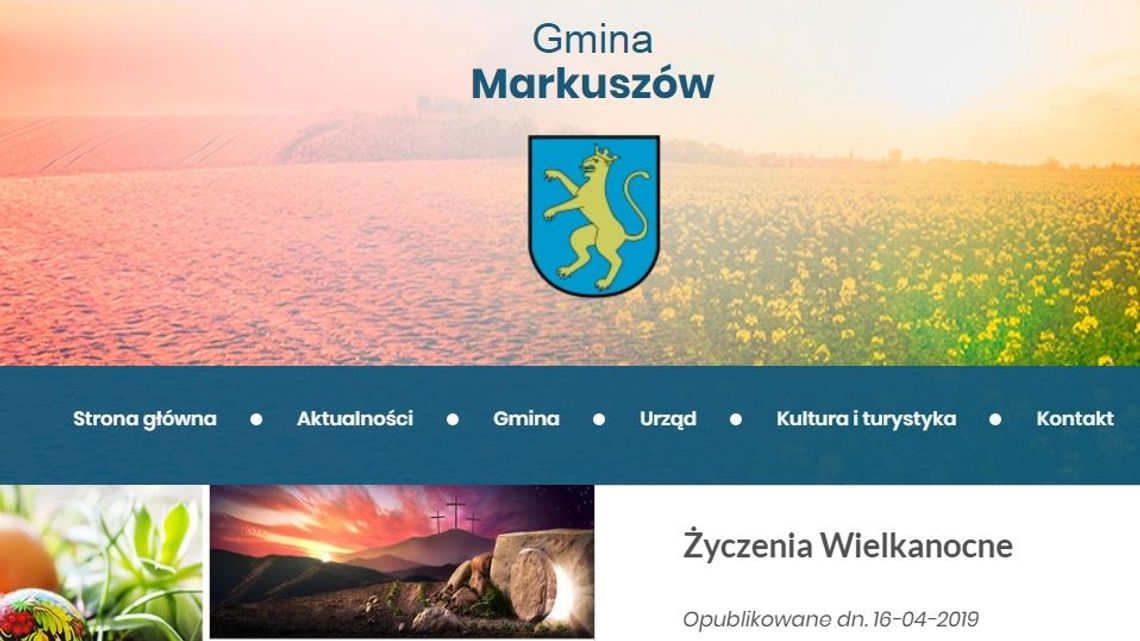 Markuszów z nową stroną internetową. Gmina wydaje też biuletyn