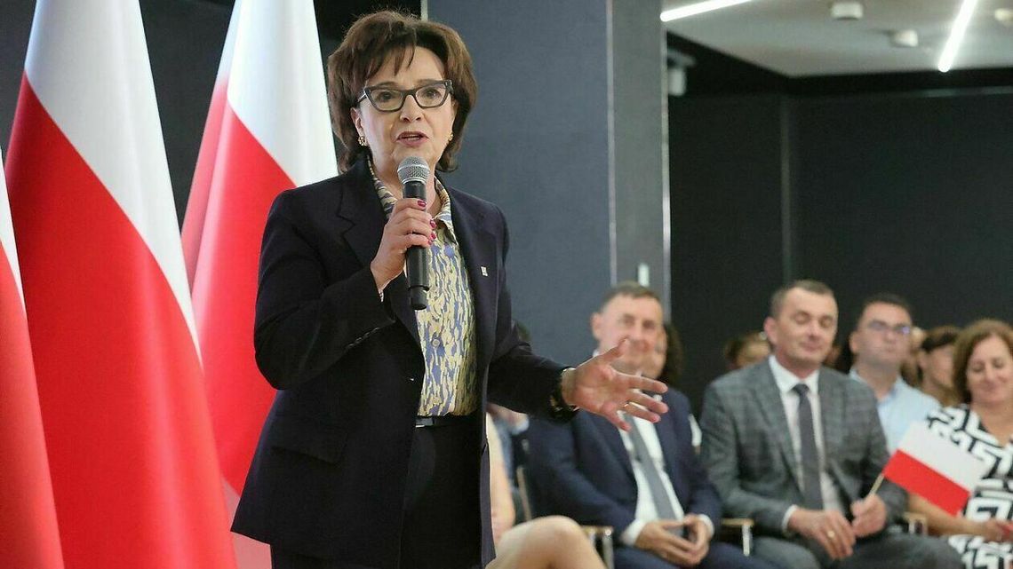 Marszałek Elżbieta Witek w Lublinie. O Tusku, referendum i wyborach [zdjęcia]
