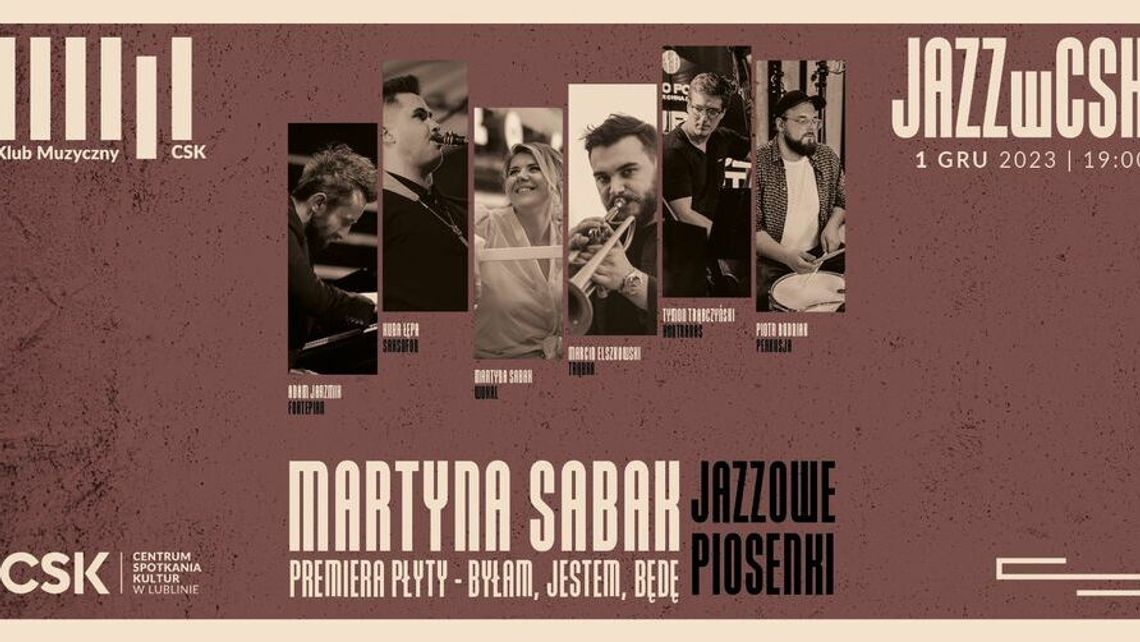 Martyna Sabak zaśpiewa "jazzowe piosenki" Martyna Sabak zaśpiewa "jazzowe piosenki"