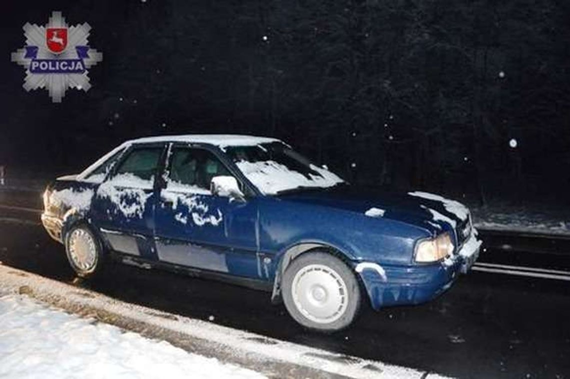 Marynin: Samochód przejechał mężczyznę leżącego na jezdni