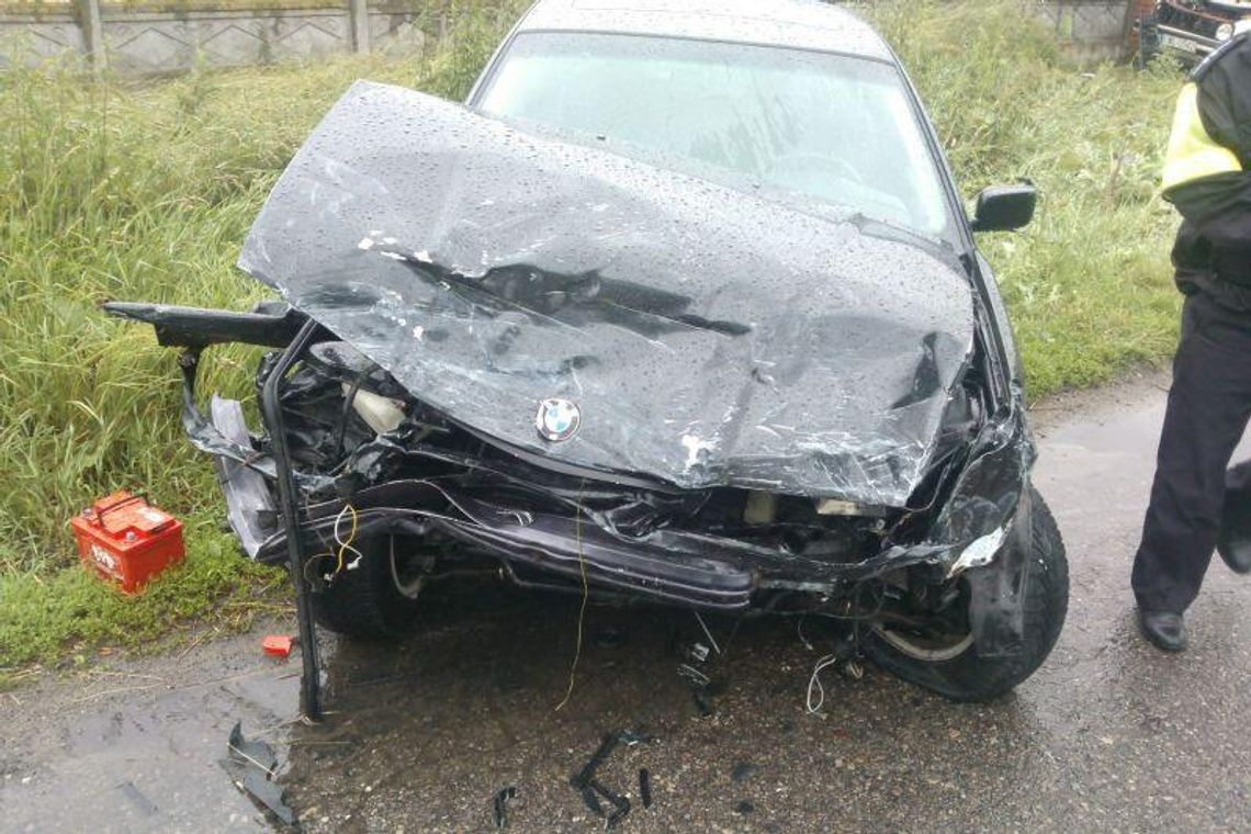 Maśluchy: Zderzenie bmw i volkswagena