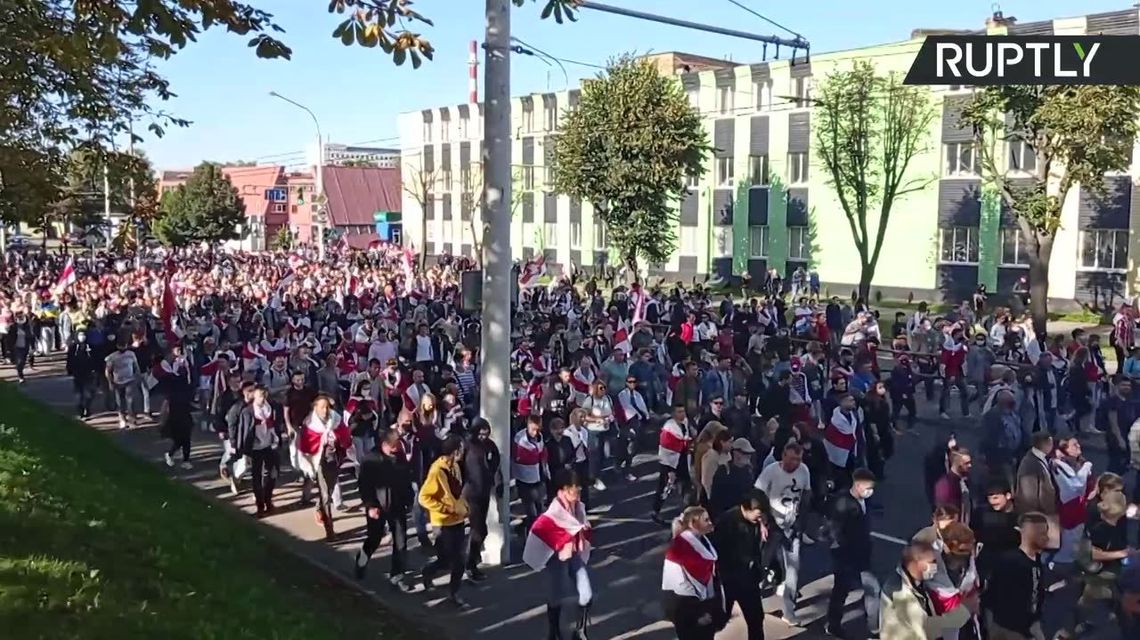 Masowe protesty na Białorusi. Ponad 200 osób zatrzymanych w niedzielę