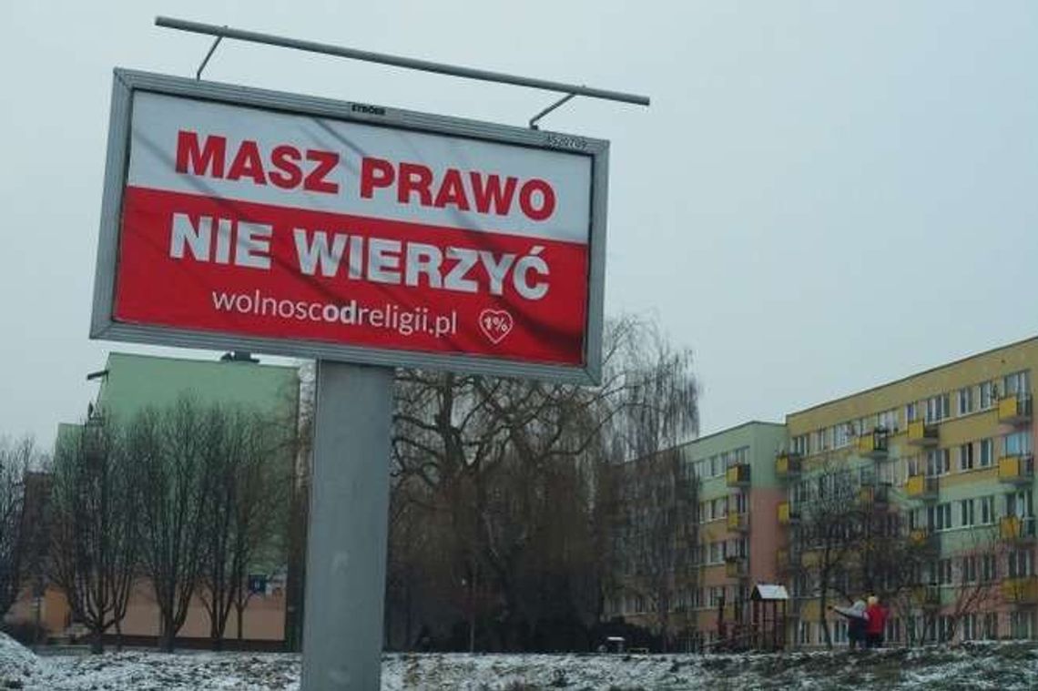 "Masz prawo nie wierzyć". Kolejna kampania ateistów w Lublinie