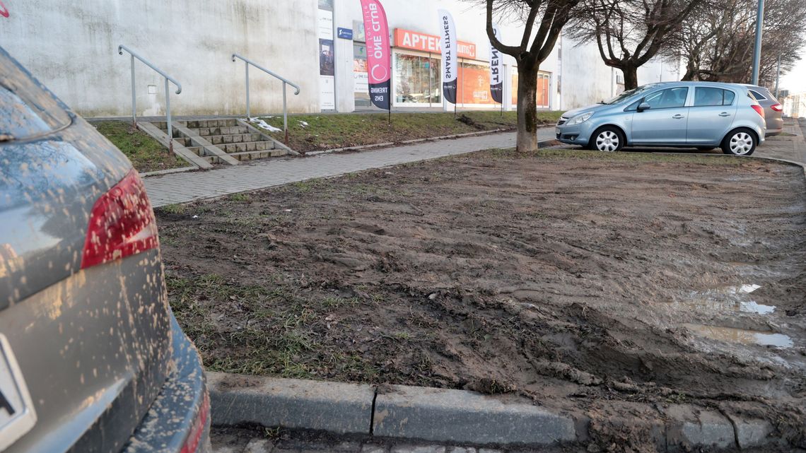 Miasto przebudowało parkingi, ale kierowcom jest ciągle mało. Parkują więc na trawniku