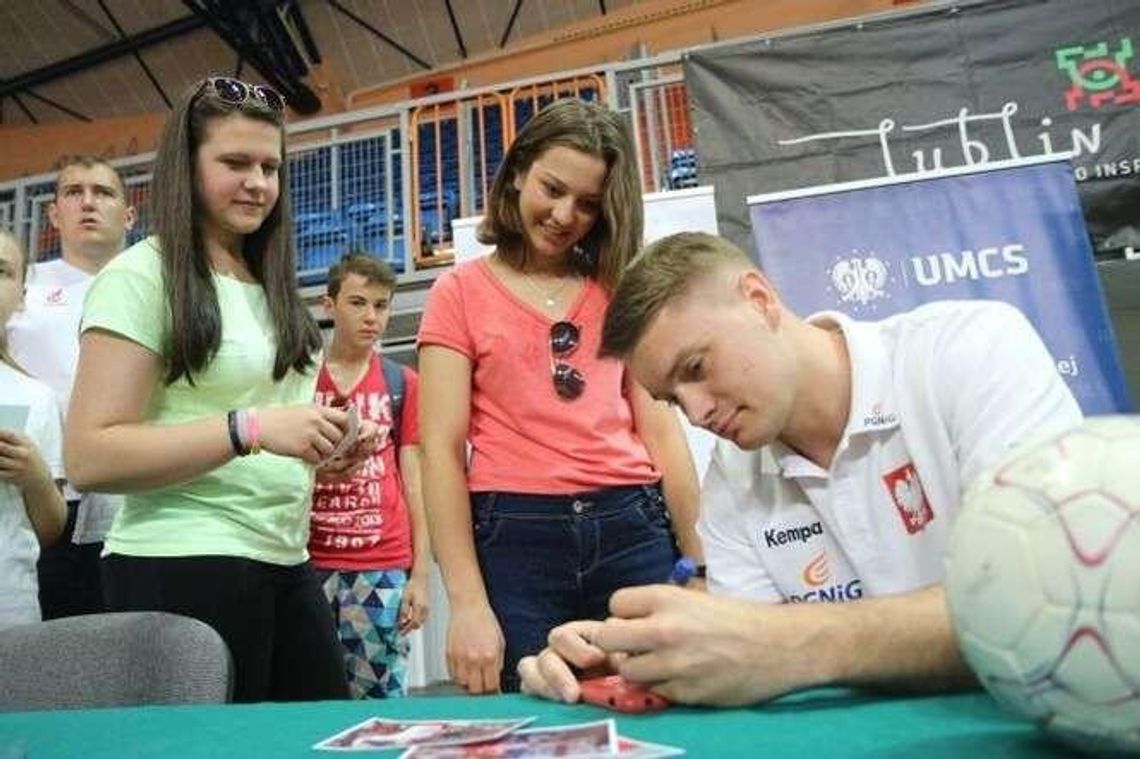 Michał Szyba odwiedził Lublin przy okazji festynu piłki ręcznej