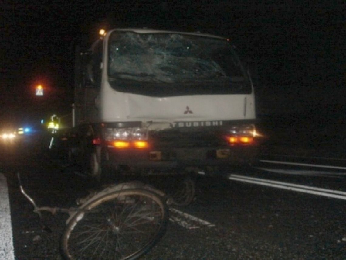 Mieczysławka: Jechał rowerem bez świateł. Zginął na miejscu 