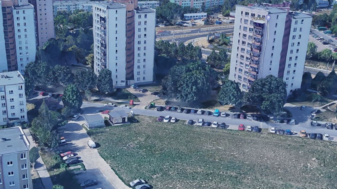 Miejsce na nowy blok przy ul. Stokrotki w Lublinie