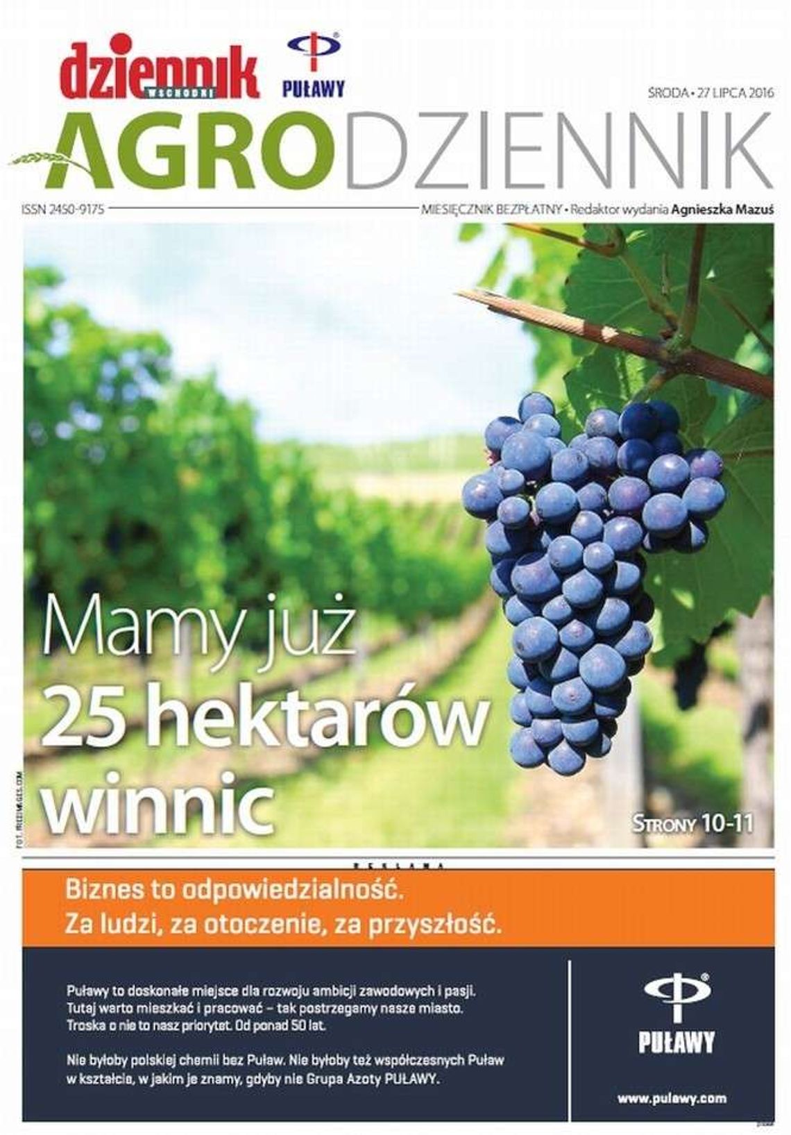 Miesięcznik Agrodziennik w środę z Dziennikiem Wschodnim Miesięcznik Agrodziennik w środę z Dziennikiem Wschodnim