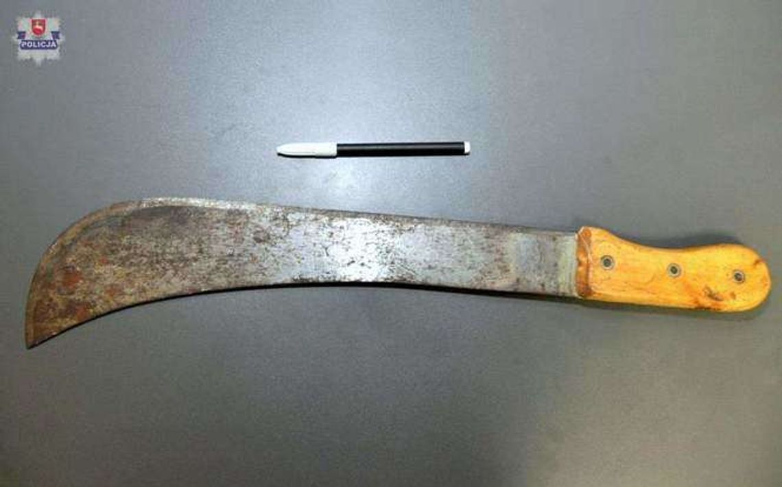 Mieszkaniec Kraśnika z maczetą chodził po mieście