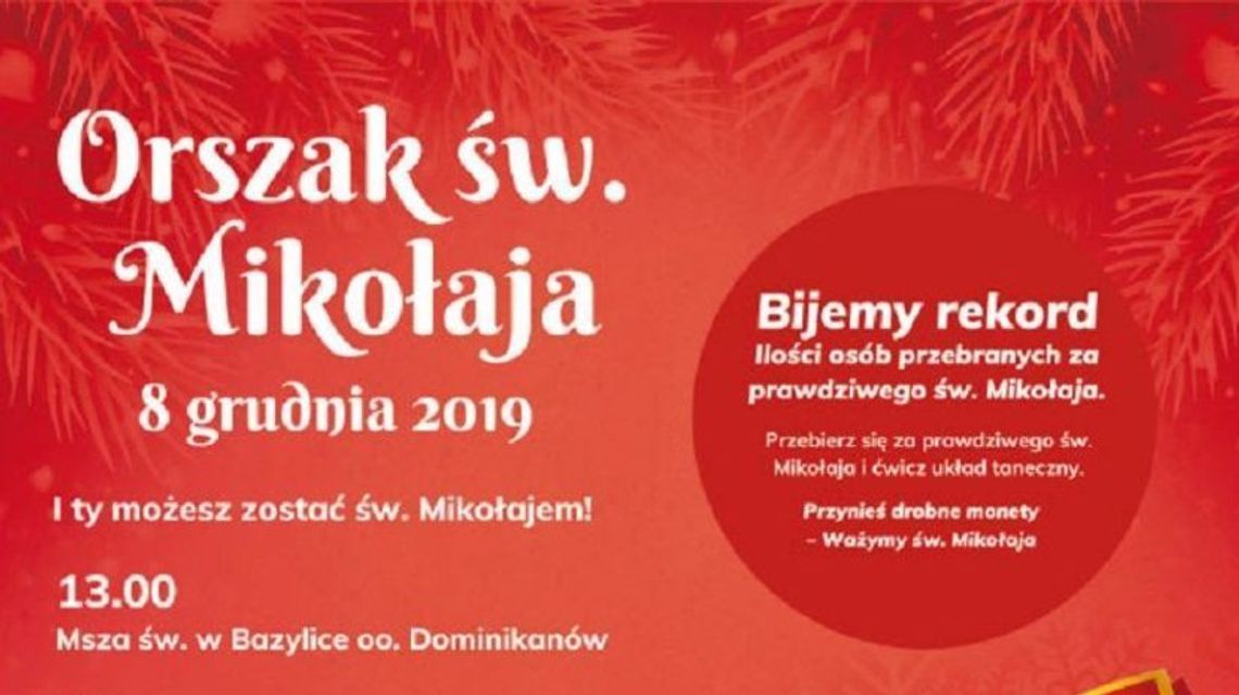 Mikołaj czeka na uczestników orszaku Mikołaj czeka na uczestników orszaku