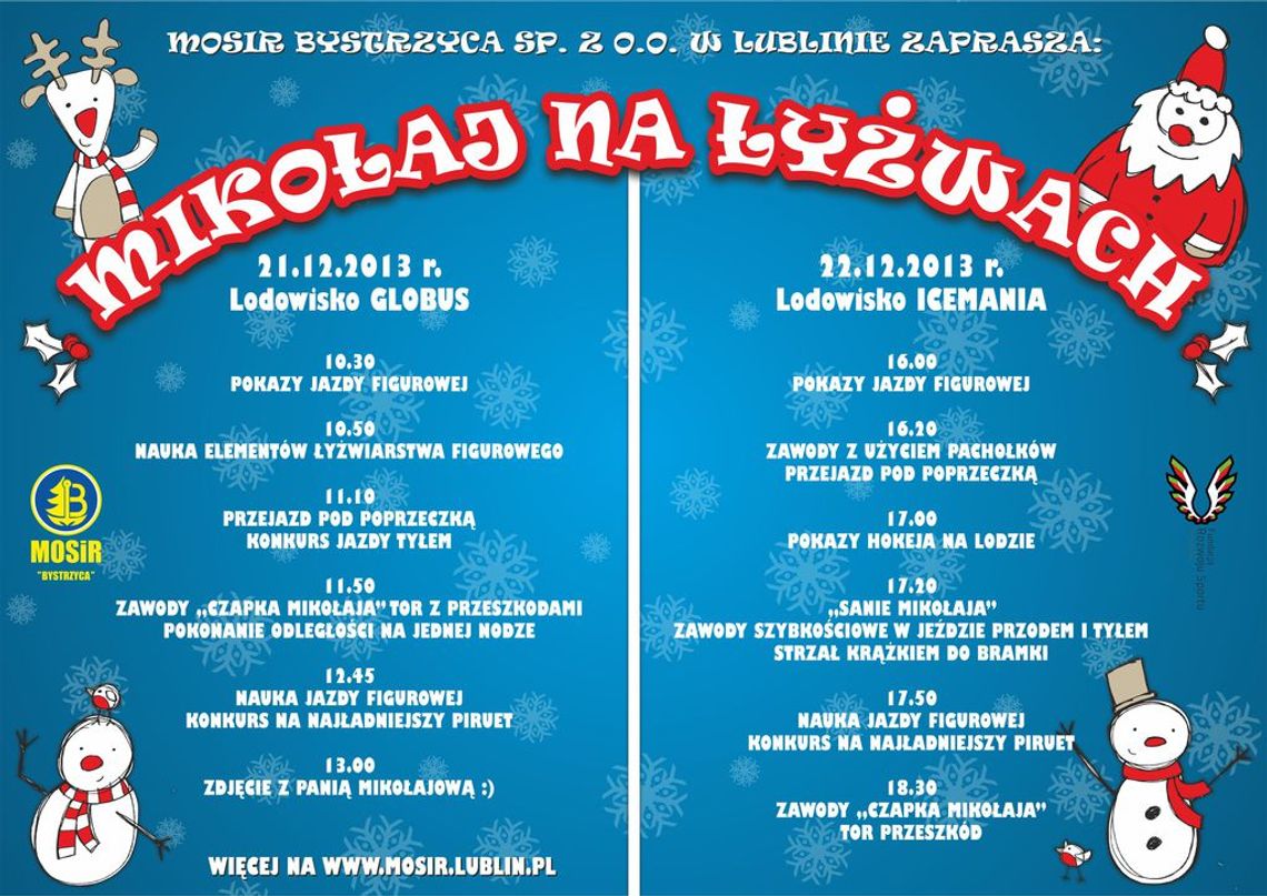 Mikołaj na łyżwach na Icemanii 