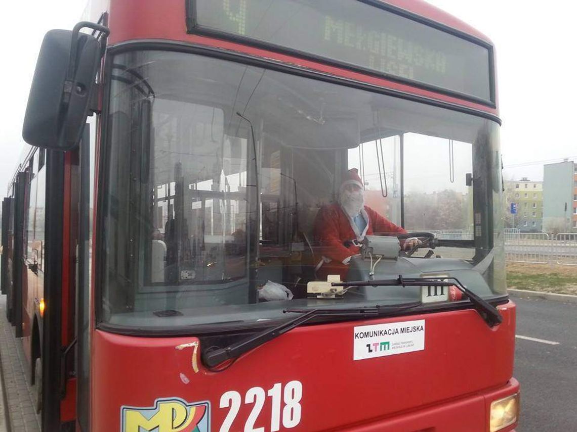 Mikołaje za kierownicą autobusów miejskich w Lublinie Mikołaje za kierownicą autobusów miejskich w Lublinie