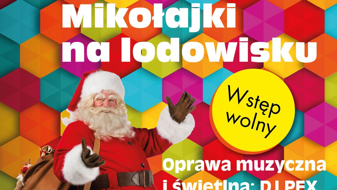 Mikołajki na lodowisku w Zamościu