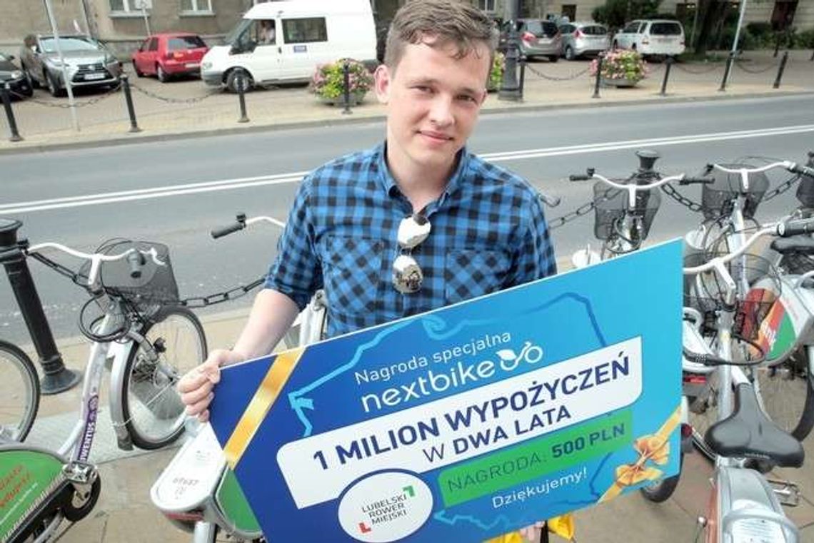 Milion wypożyczeń rowerów miejskich. Pan Adrian może jeździć za 500 zł Milion wypożyczeń rowerów miejskich. Pan Adrian może jeździć za 500 zł