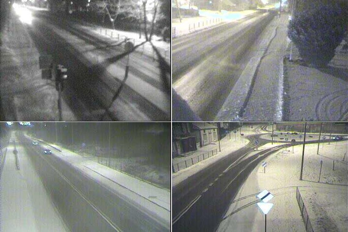 Mimo opadów śniegu dobre warunki na drogach krajowych Mimo opadów śniegu dobre warunki na drogach krajowych