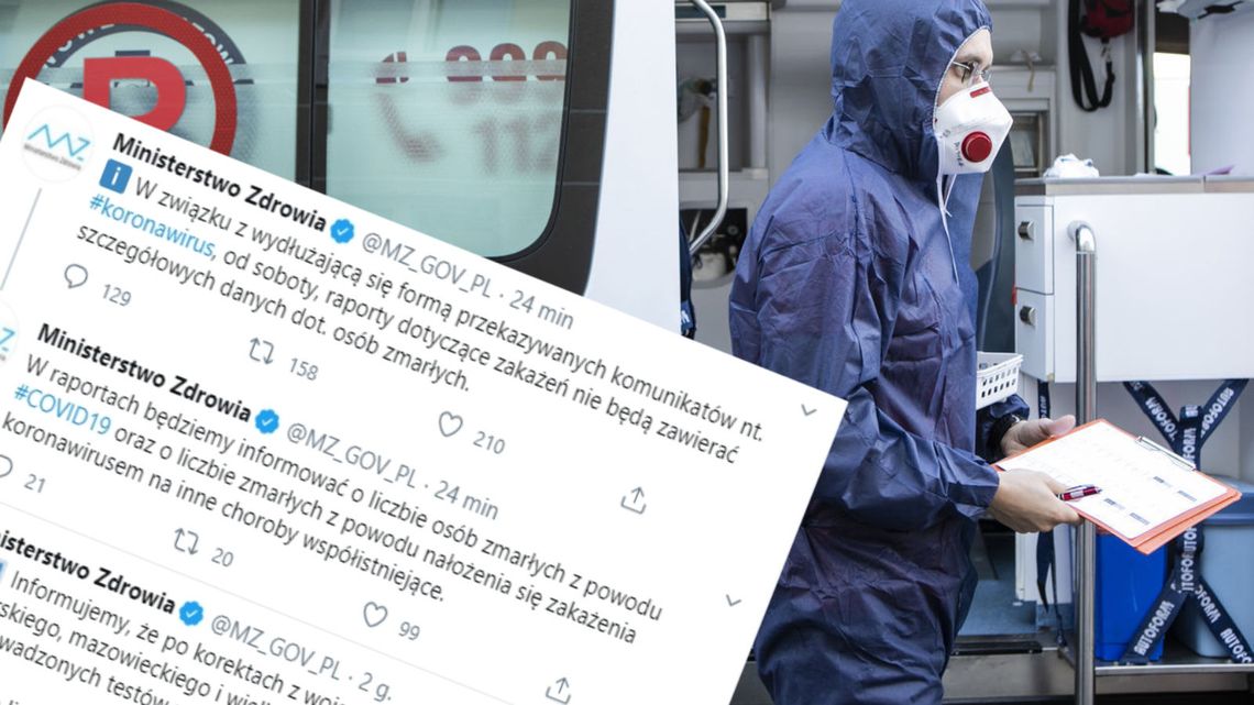 Ministerstwo nie będzie już podawać danych ofiar śmiertelnych. Bo komunikaty byłyby za długie