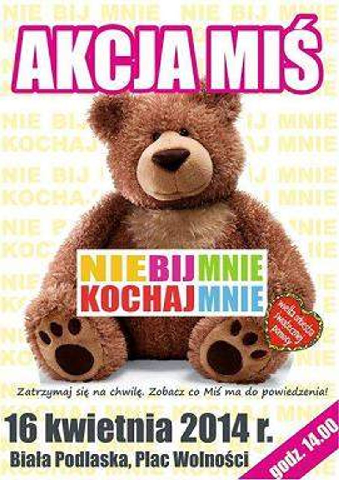 Miś walczy z przemocą