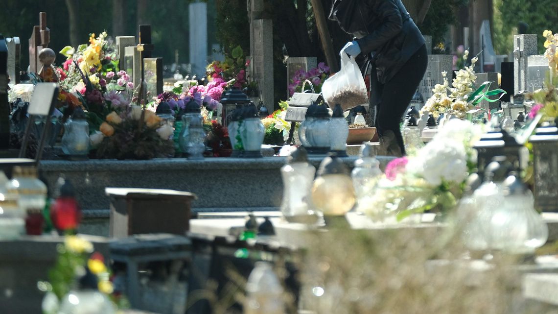 Młodzi złodzieje na cmentarzu w Parczewie