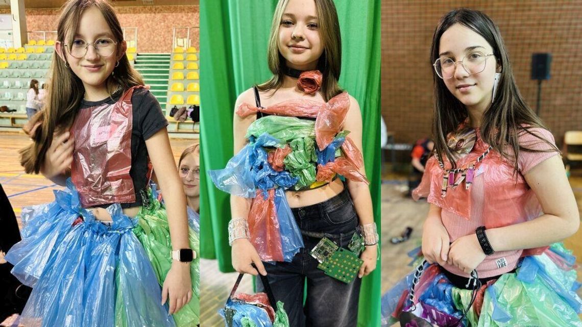 Młodzież z Nałęczowa uszyła ubrania z opadów. Pokażą je w stolicy