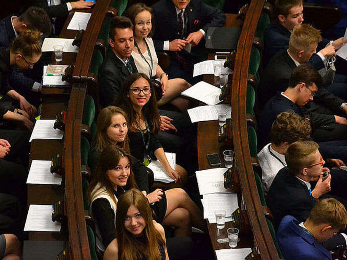 Młodzież z województwa lubelskiego w roli posłów i posłanek