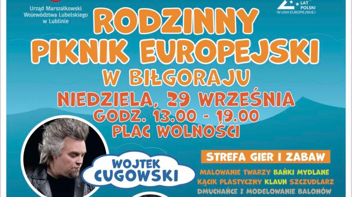 Moc atrakcji na niedzielę. Piknik europejski w Biłgoraju