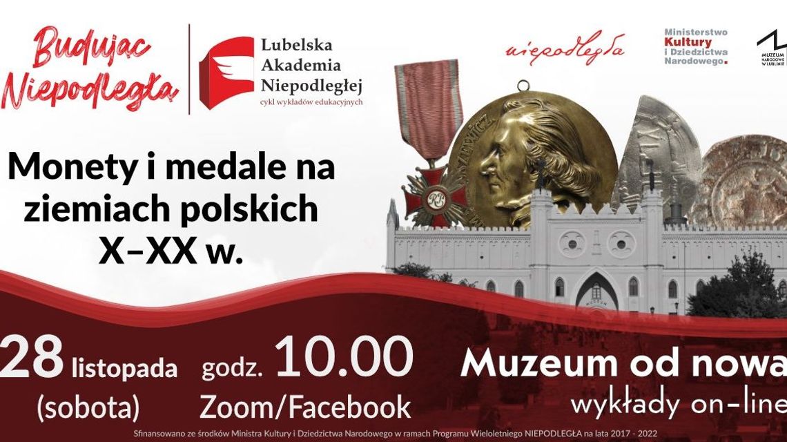 "Monety i medale na ziemiach polskich X–XX w." - wykład Muzeum Narodowego w Lublinie