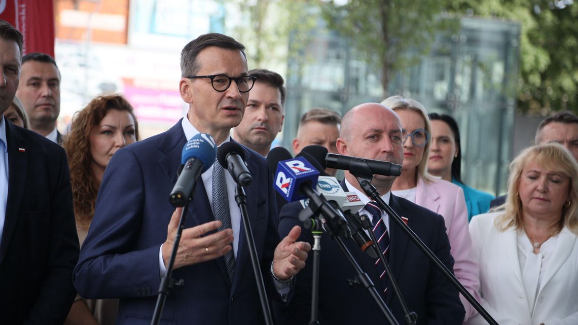 Morawiecki w Lublinie: Tusk chce zaorać CPK. Wkłada kij w szprychy