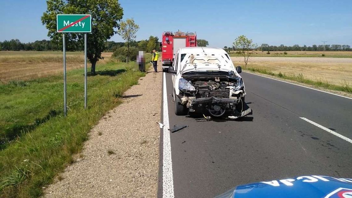 Mosty: Sarna wbiegła pod samochód