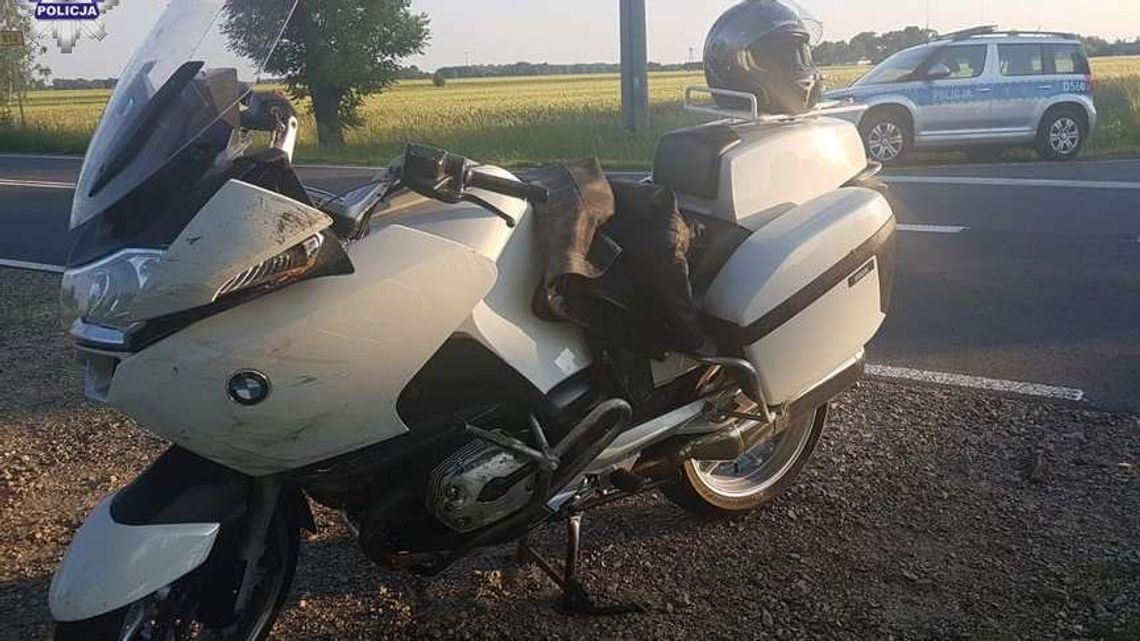 Motocyklista w szpitalu po zderzeniu z Toyotą 