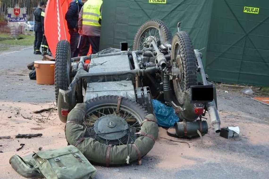 Motocyklista wjechał w drzewo, zginął na miejscu