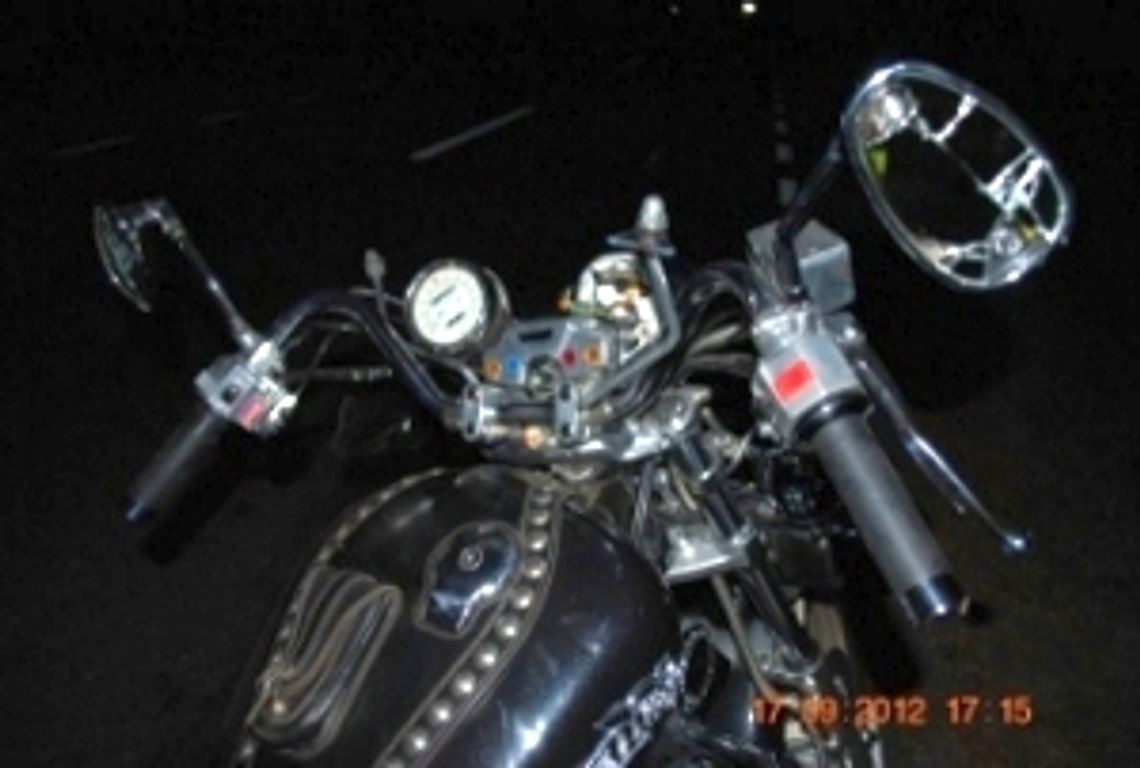 Motocyklista wjechał w łosia Motocyklista wjechał w łosia