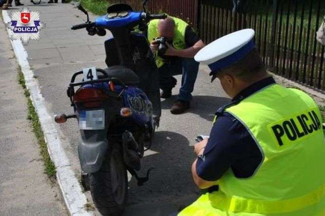 Motorowerzysta uderzył w ogrodzenie i zginął. Jechał bez kasku