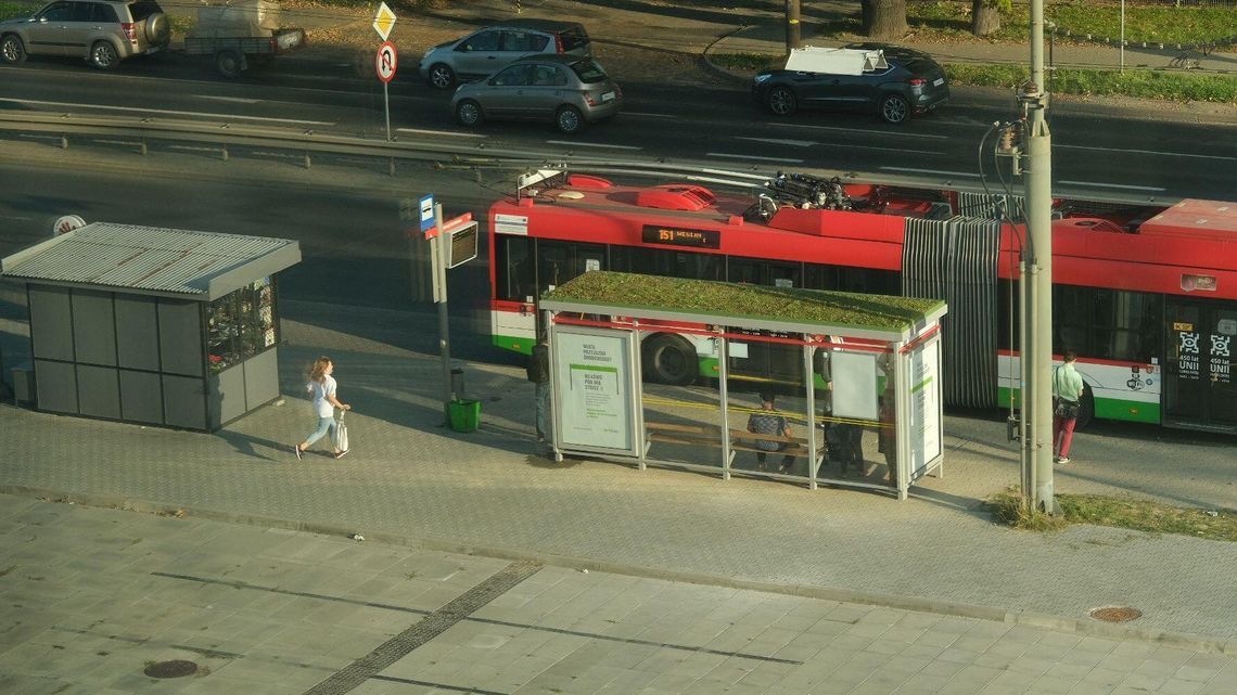 MPK Lublin chwali się nowymi przystankami z roślinami na dachu i fotowoltaiką [zdjęcia]