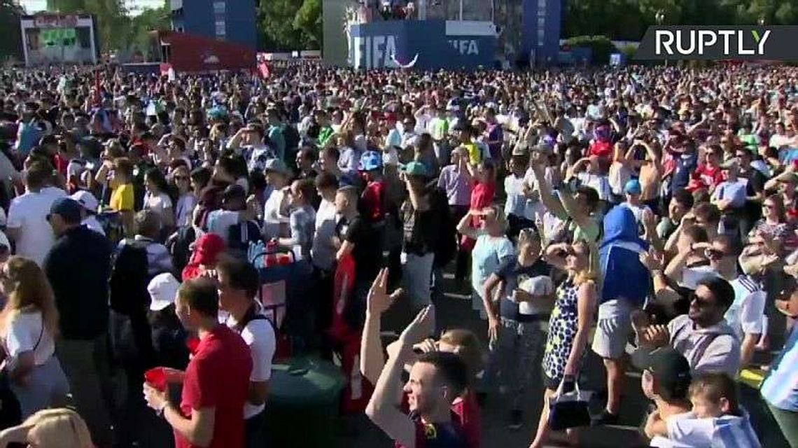 Mundial 2018. Strefa kibica w Moskwie cieszy się bardzo dużą popularnością