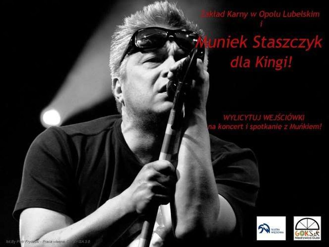 Muniek Staszczyk w więzieniu. Zagra tam dla chorej Kingi Muniek Staszczyk w więzieniu. Zagra tam dla chorej Kingi