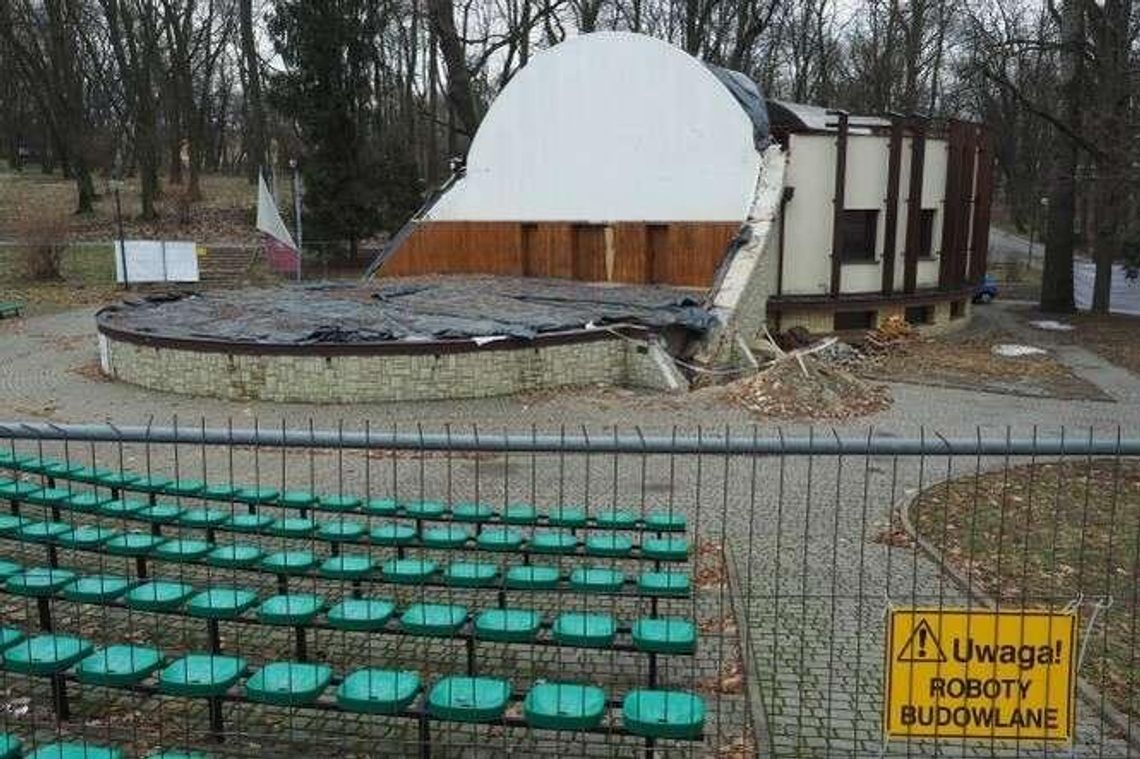 Muszla koncertowa dopiero za pół roku? Jest w gorszym stanie niż przypuszczano