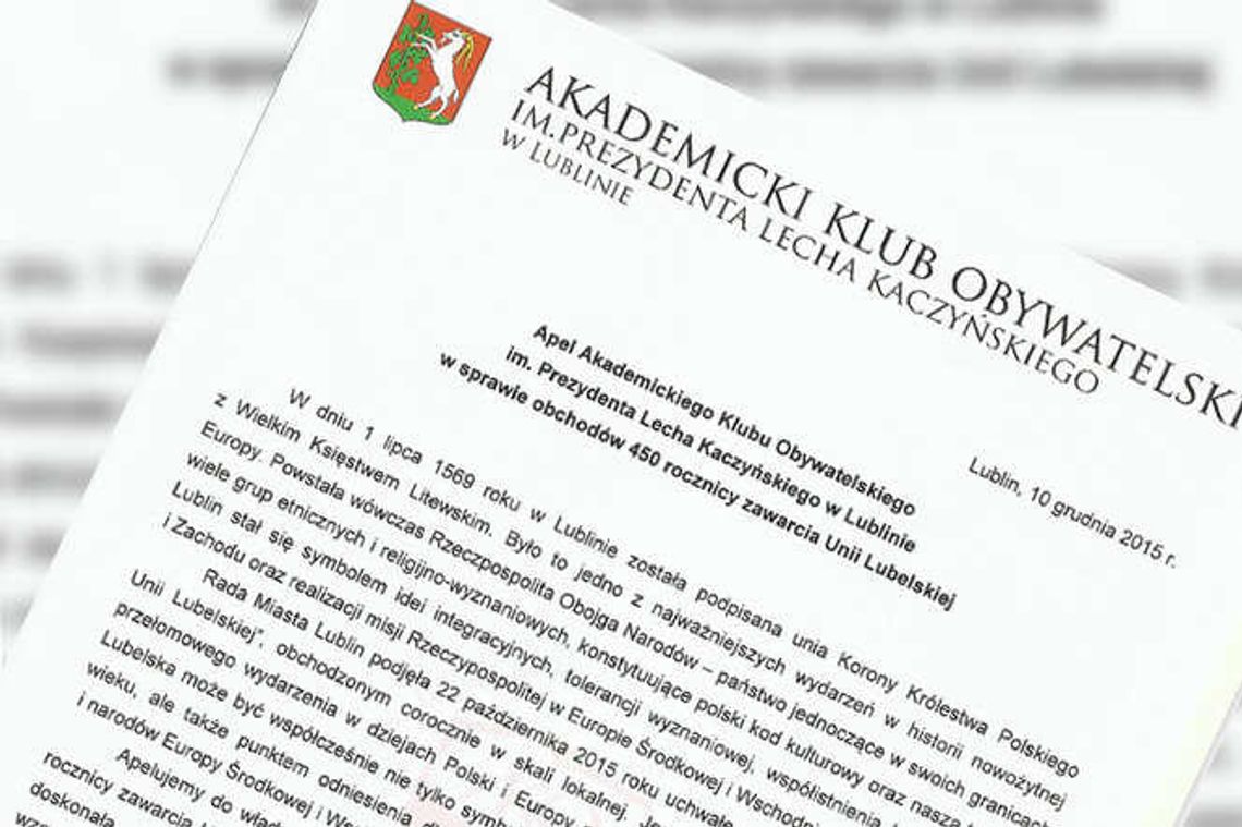 Muzeum Rzeczypospolitej powstanie w Lublinie? Apel do prezydenta i ministra kultury