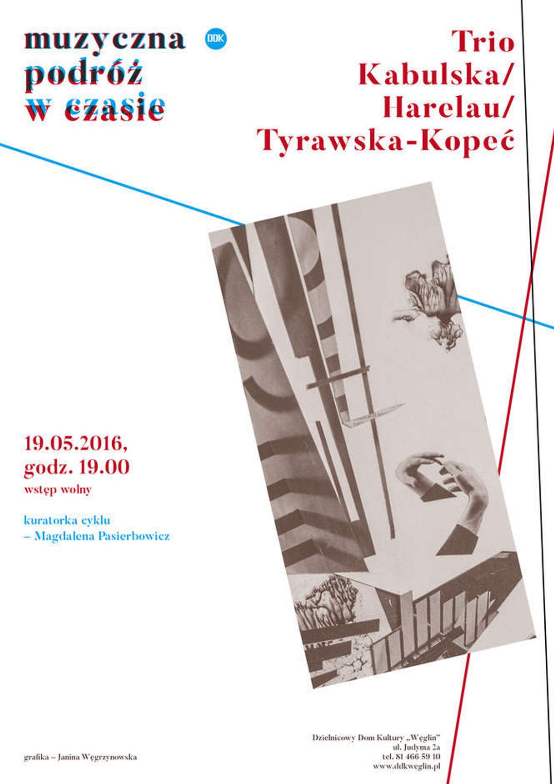 "Muzyczna podróż w czasie" w DDK Węglin: Trio Kabulska/Harelau/Tyrawska-Kopeć