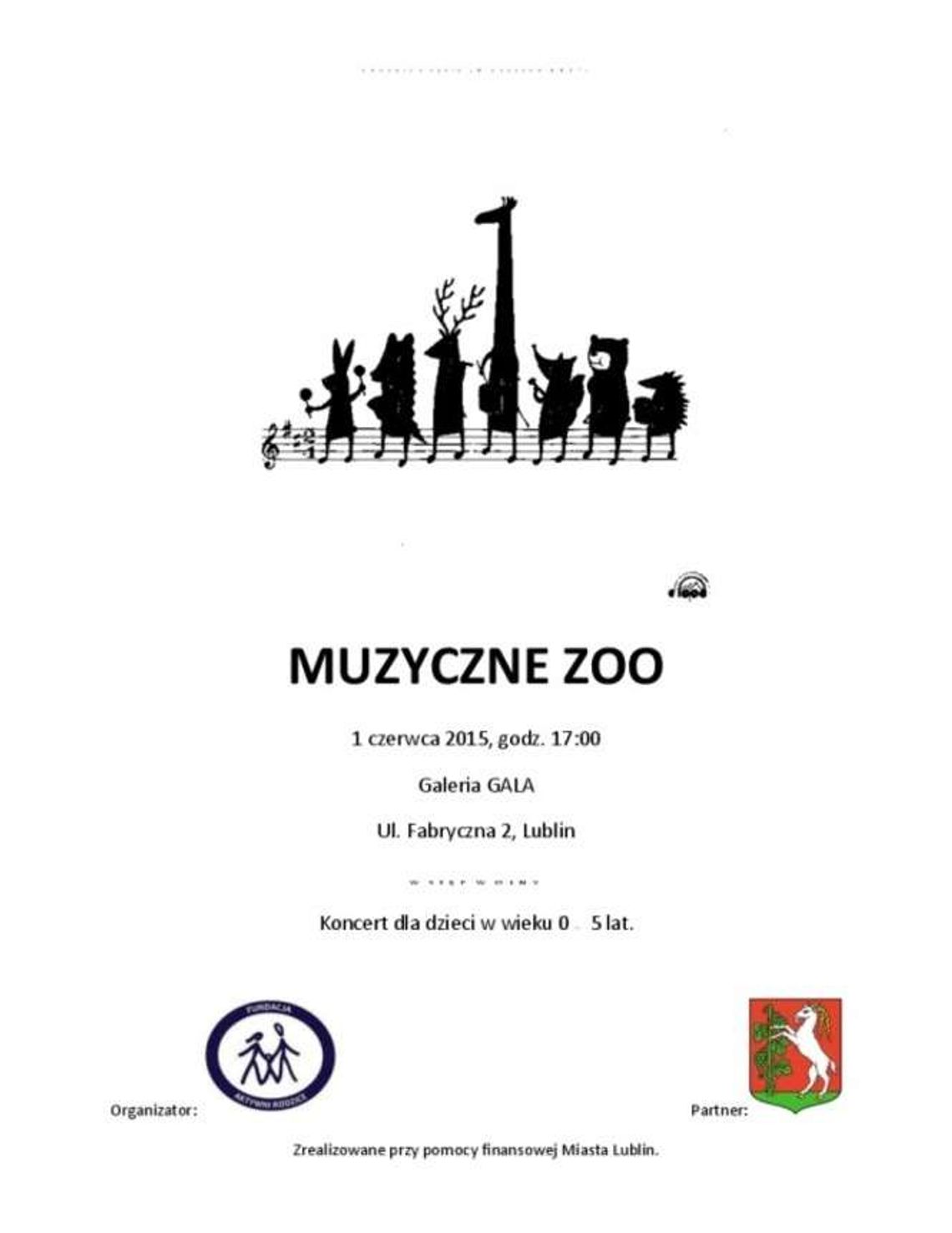 'Muzyczne ZOO' w Galerii Gala. Koncert dla dzieci