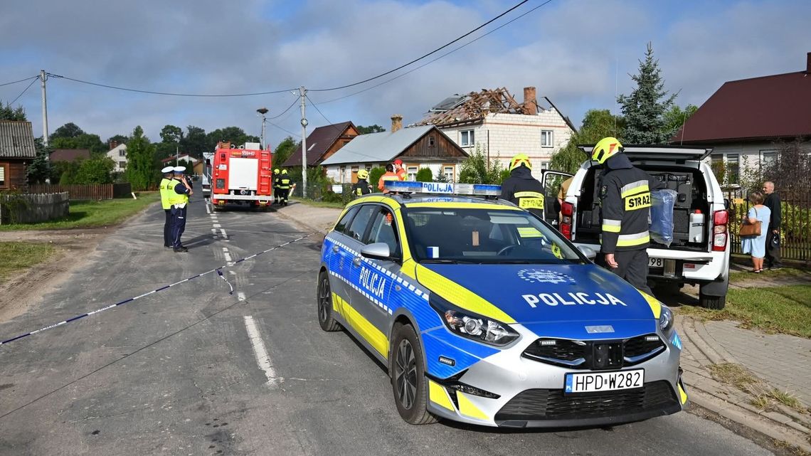 Na dom w Wyrykach nie spadł dron? Pierwsza taka reakcja z rządu