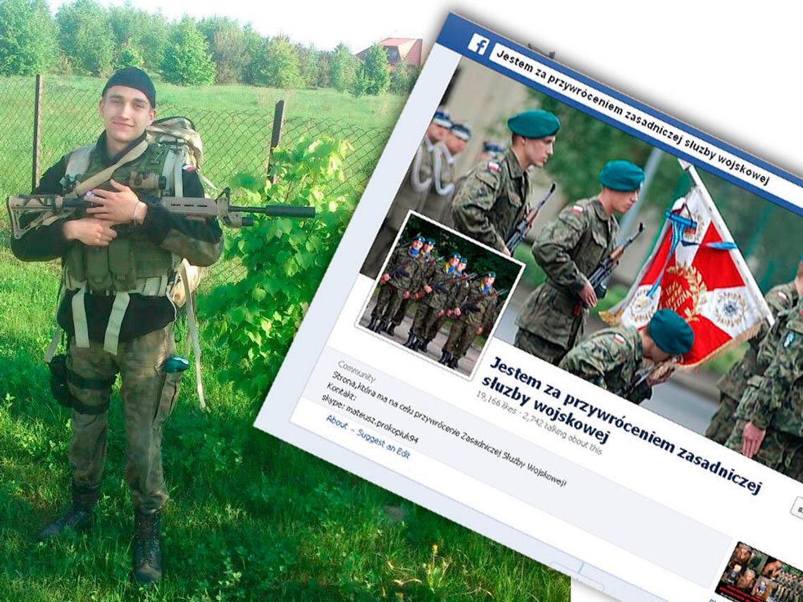 Na Facebooku poparło go już 19 tys. osób. Chce przywrócenia obowiązku służby wojskowej