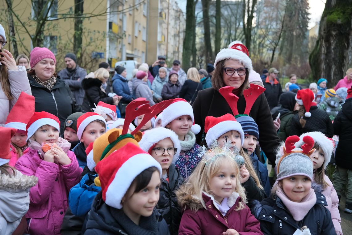 Na lubelskim LSM choinka już ubrana. Dzieci spotkały się ze św. Mikołajem choinka_LSM