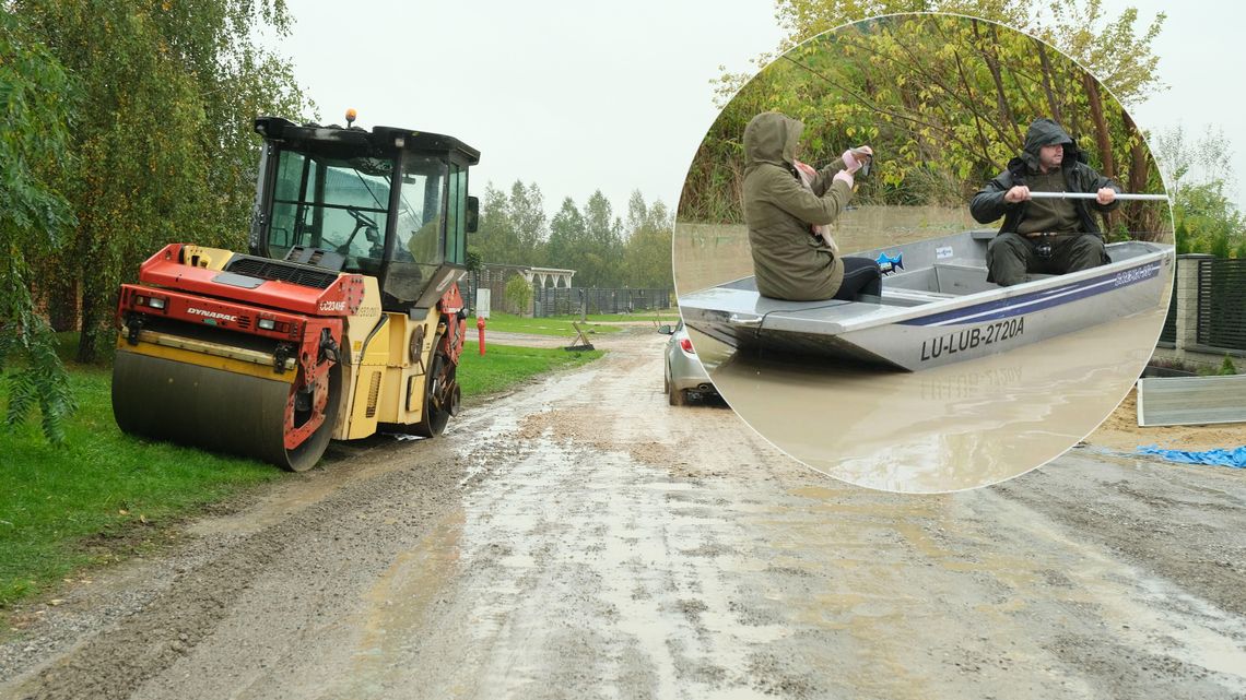 Na Trześniowskiej pływali łódką, a następnego dnia ratusz wysłał tam walec